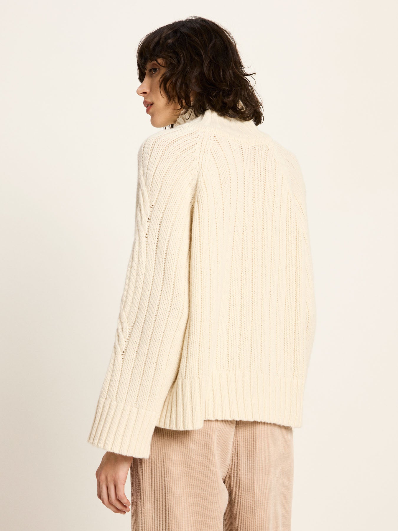 Rippenpullover Oversized