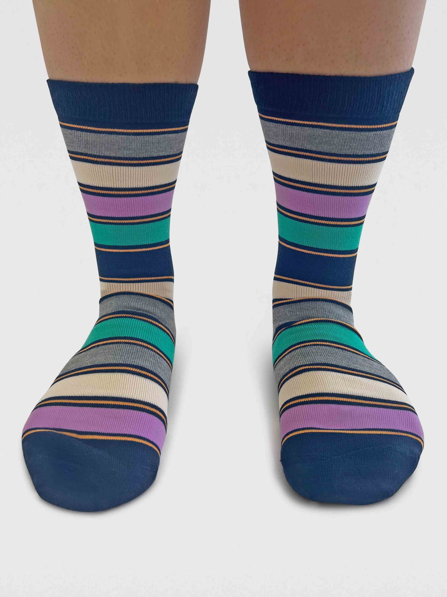 Cleo Stripe Bamboo Socks