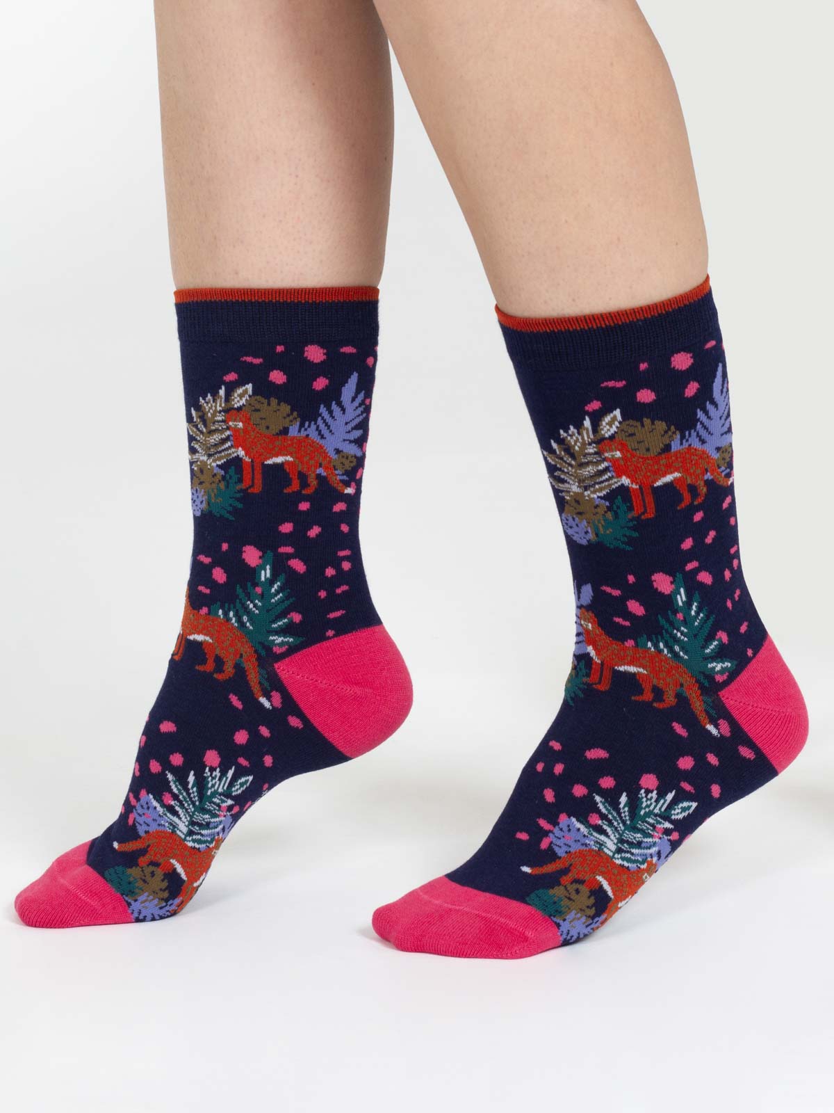 Tropical Animal Crew Socks