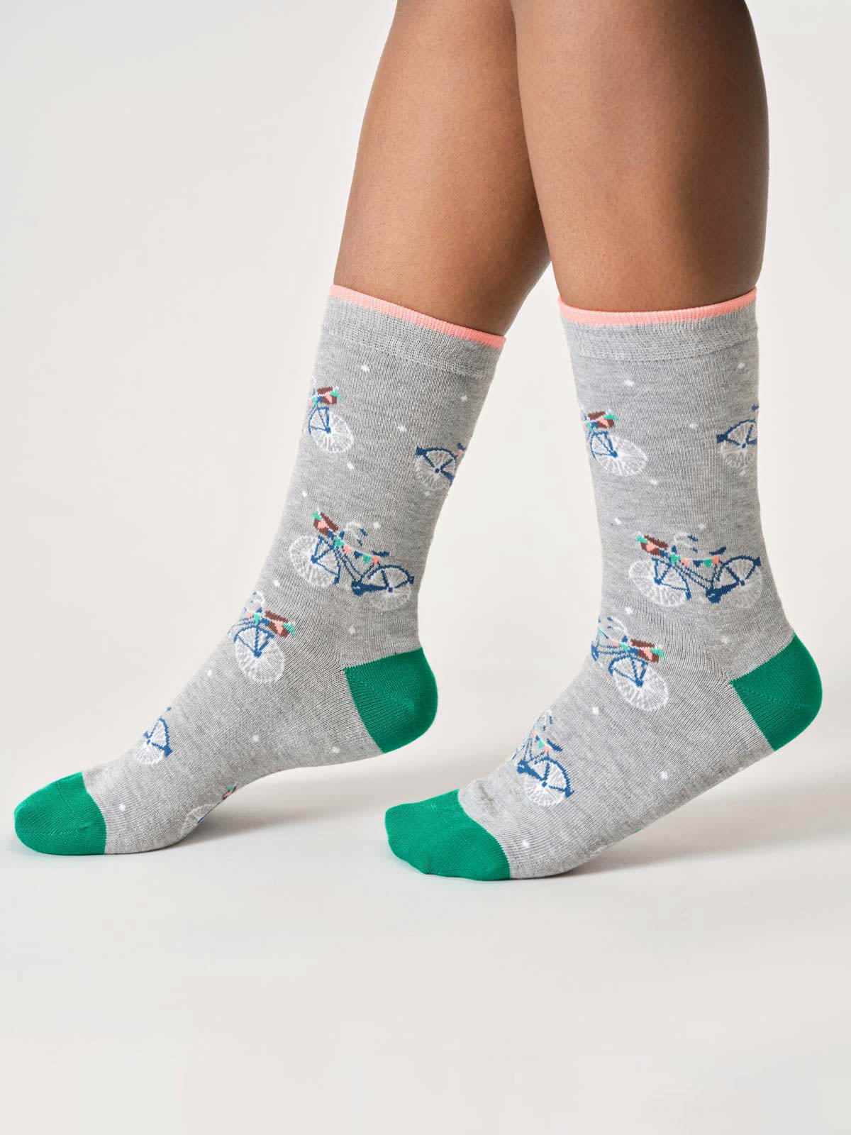 Womens Bunting Bike Bamboo Crew Socks