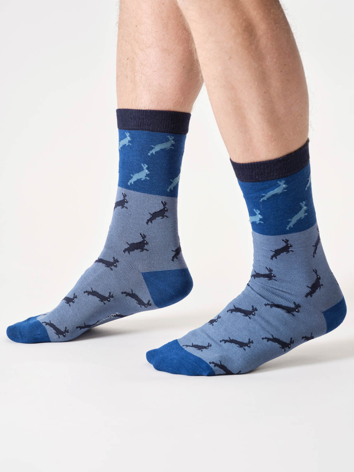 Mens Hare Bamboo Crew Socks