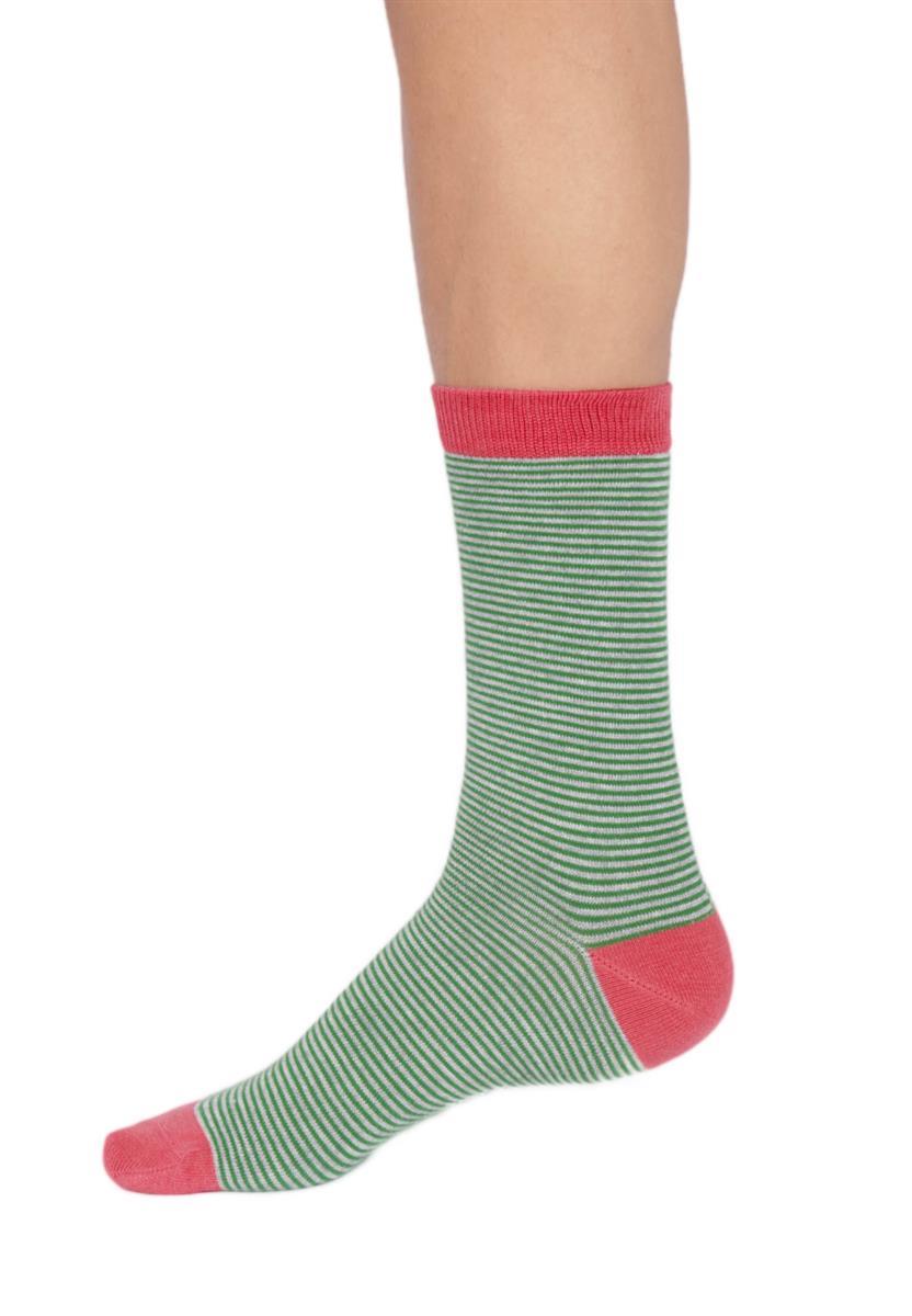 Womens Modal Stripe Crew Socks