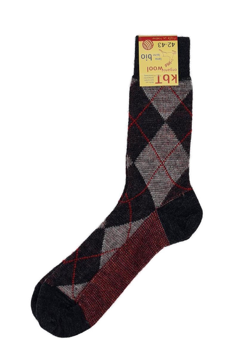 Argylemustersocke Feinstrick