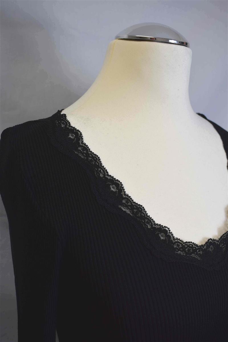 Langarmshirt mit Spitze