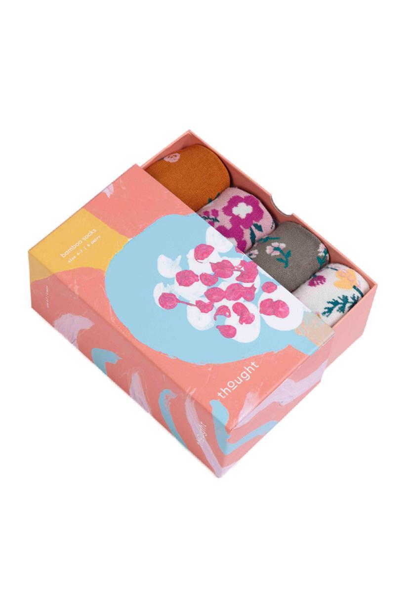 Fabiana Bamboo Floral Sock Box