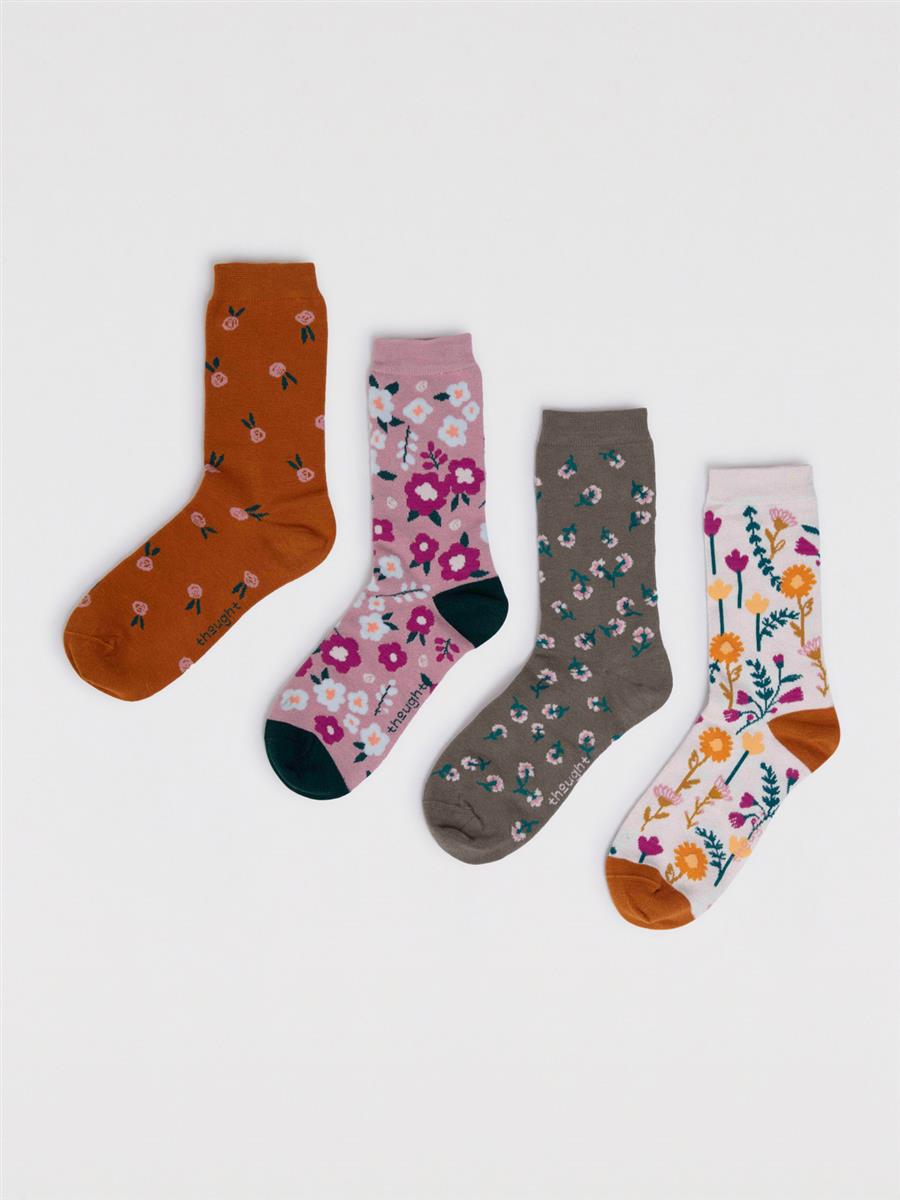 Fabiana Bamboo Floral Sock Box
