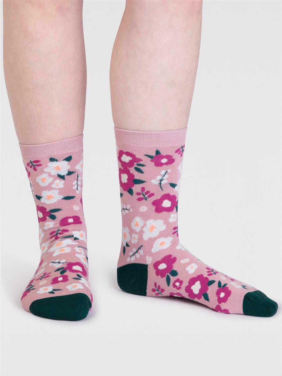 Fabiana Bamboo Floral Sock Box