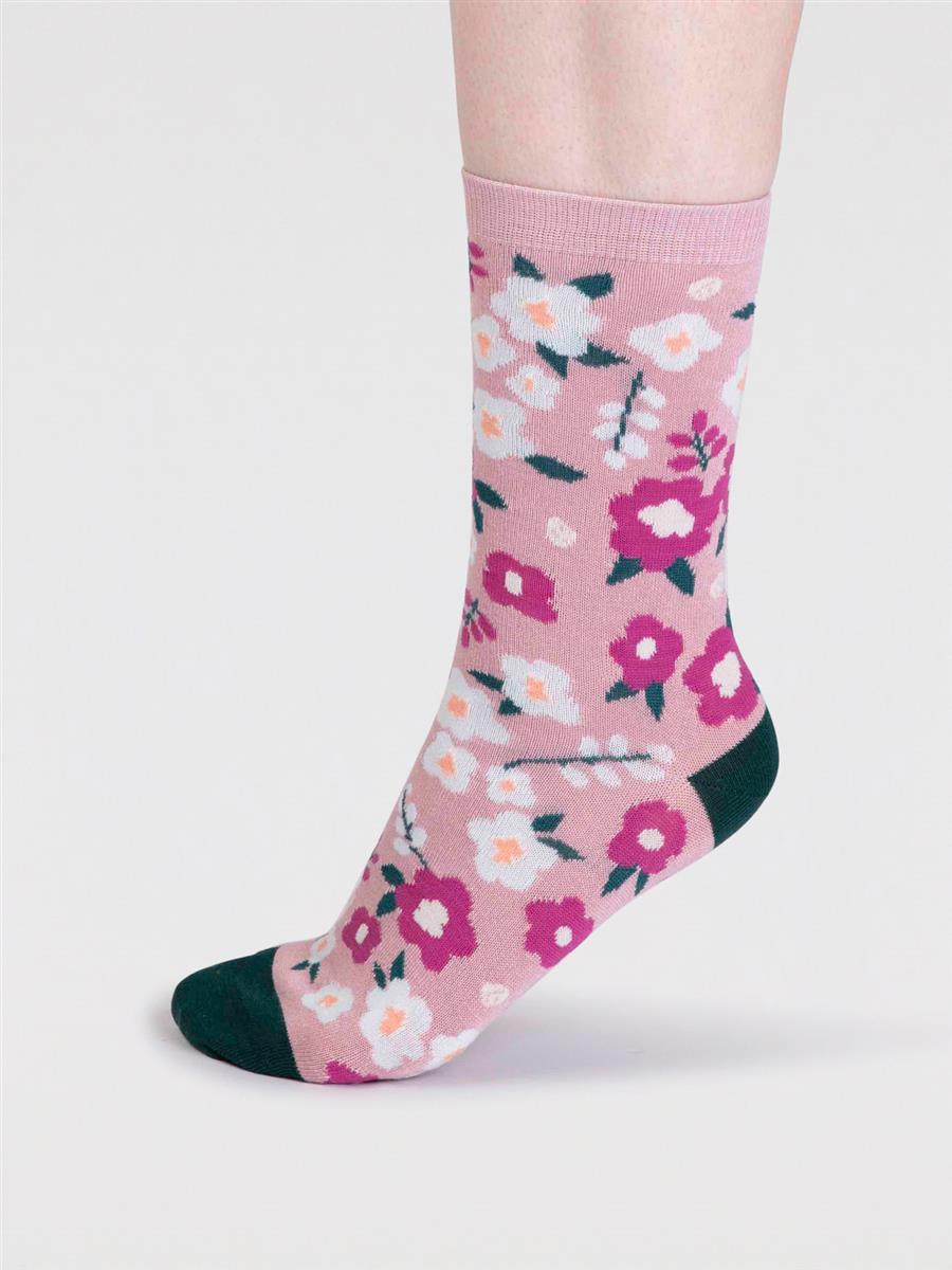 Fabiana Bamboo Floral Sock Box