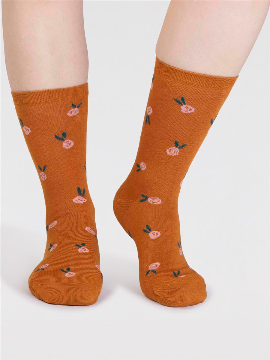 Fabiana Bamboo Floral Sock Box
