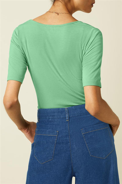 Carice Top Uni Rib - Marlowe nature