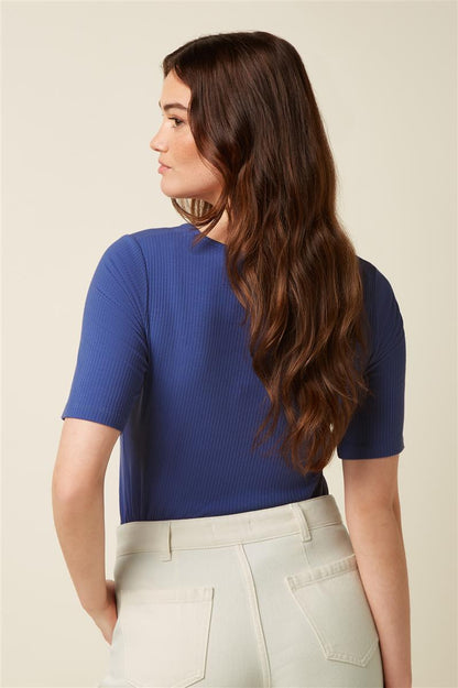 Carice Top Uni Rib - Marlowe nature