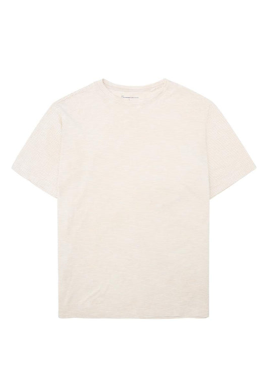 Narrow Striped Slub T-Shirt