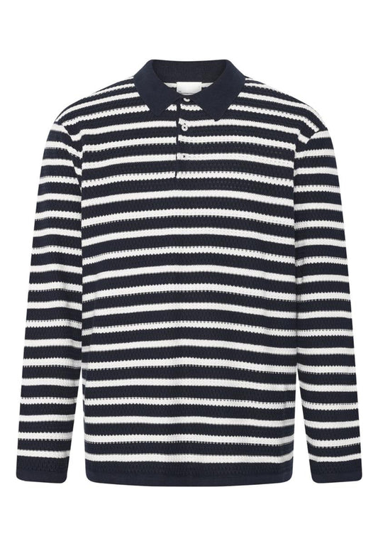 Organic Cotton Striped Knitted Polo