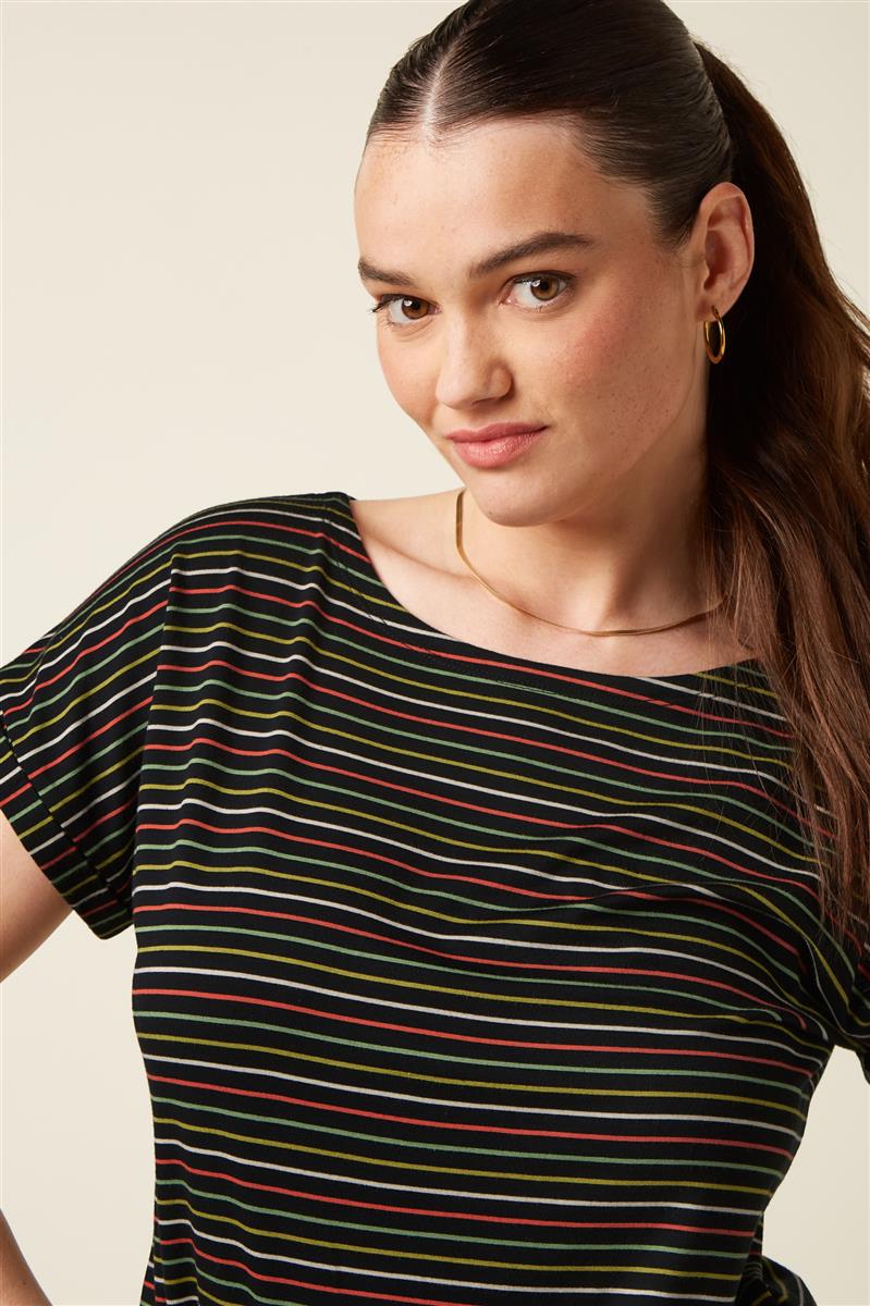 Aria Top Menchini Stripe