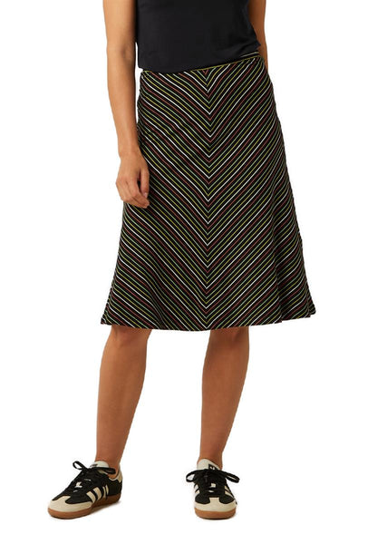 Juno Panel Skirt Menchini Stripe