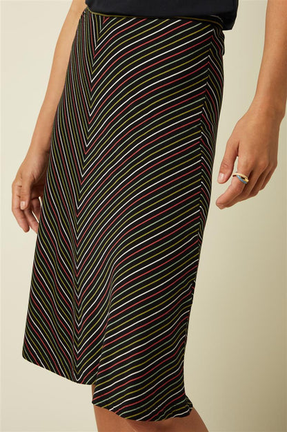 Juno Panel Skirt Menchini Stripe