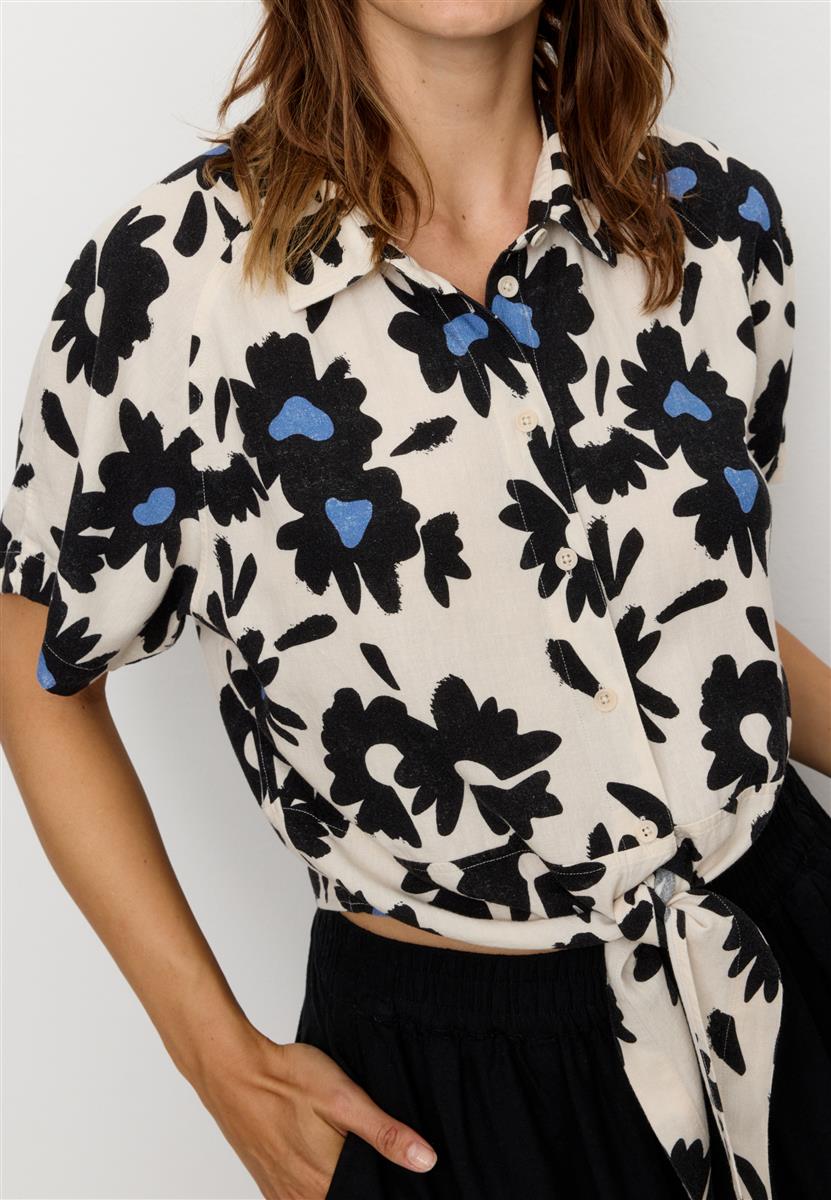 Bluse Ocra Bloom linen