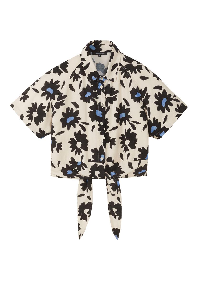 Bluse Ocra Bloom linen