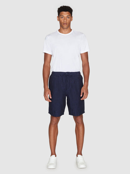 Fig Loose Linen Shorts