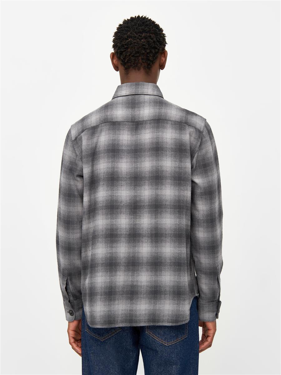 Loose Fit Checkered Flannel Shirt