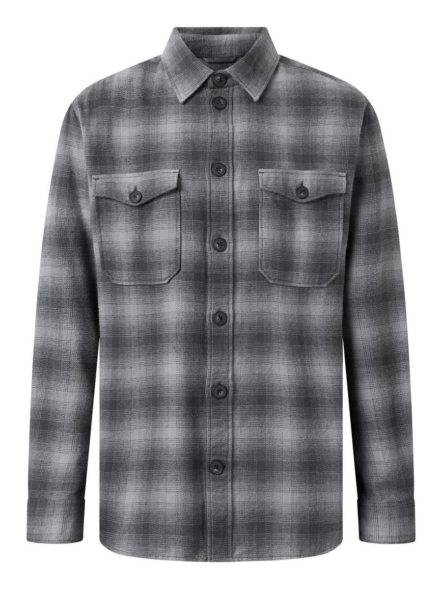 Loose Fit Checkered Flannel Shirt