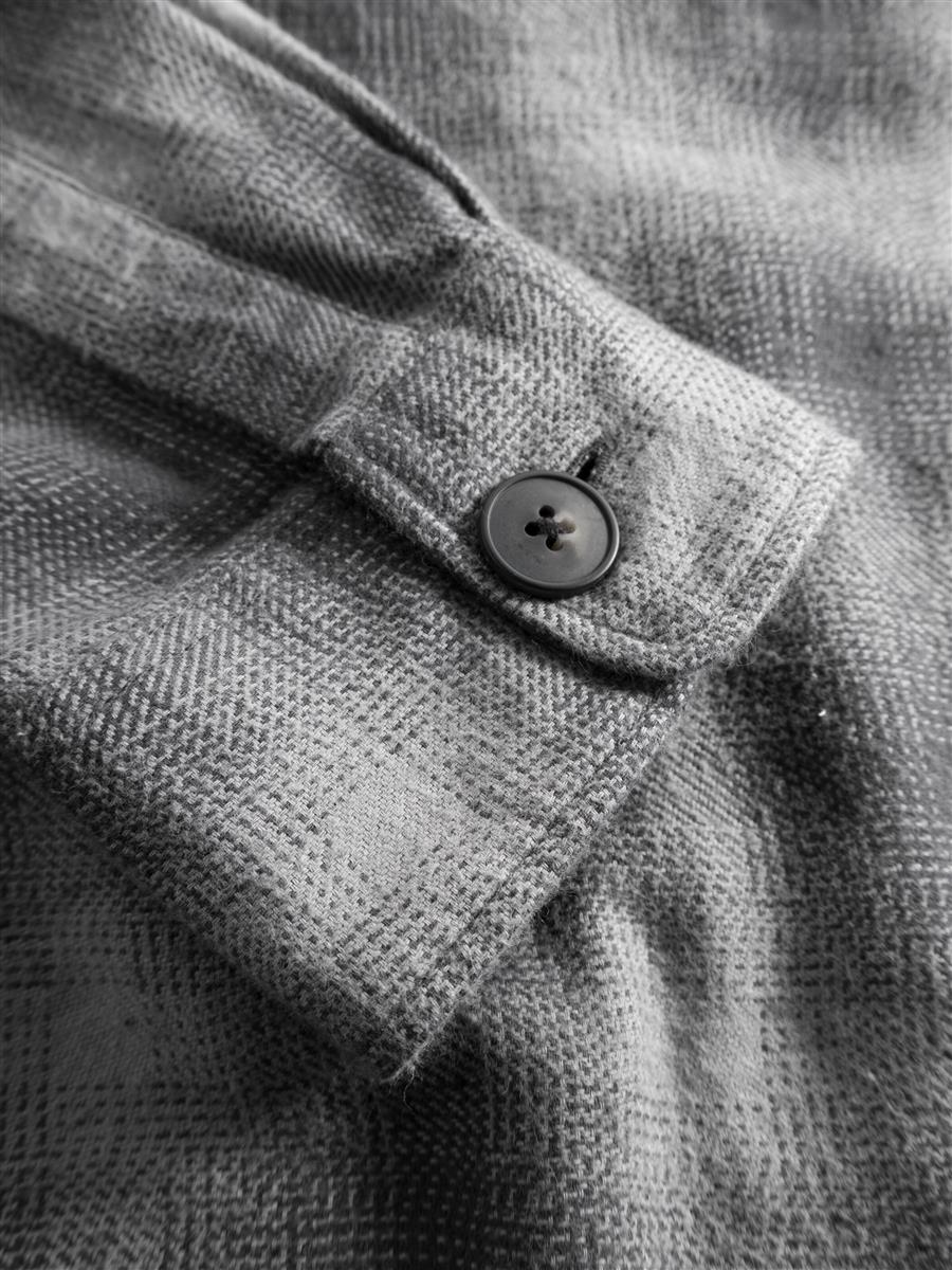 Loose Fit Checkered Flannel Shirt