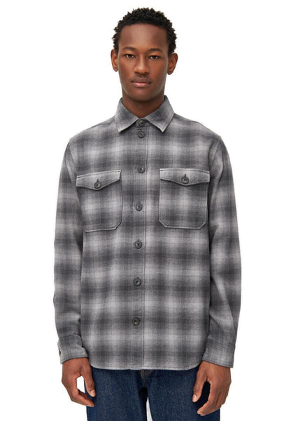 Loose Fit Checkered Flannel Shirt