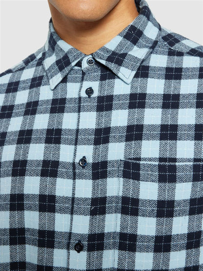 Loose Fit Checkered Shirt