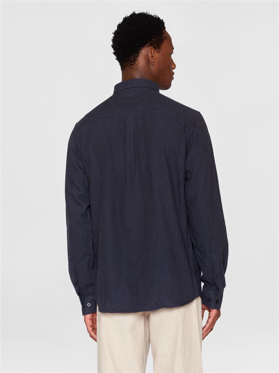 Regular Fit Melangé Flannel Shirt