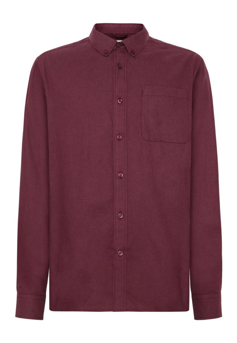 Regular Fit Melangé Flannel Shirt