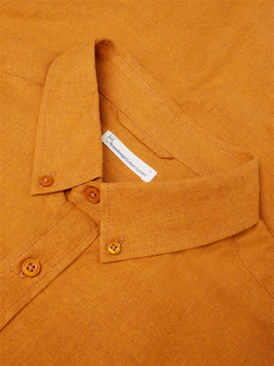 Regular Fit Melangé Flannel Shirt