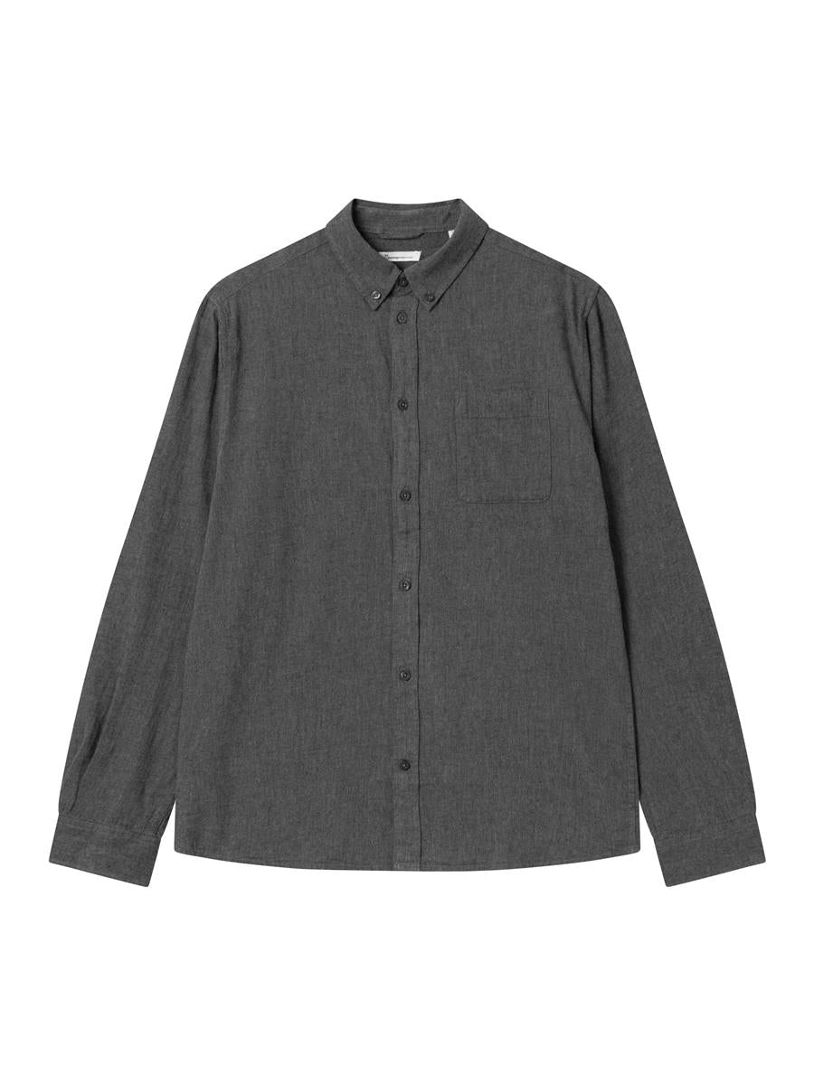 Regular Fit Melangé Flannel Shirt