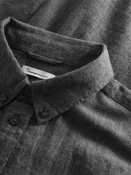 Regular Fit Melangé Flannel Shirt