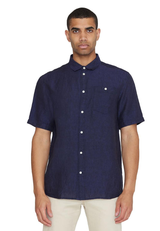 Regular Linen Short Sleeve Shirt