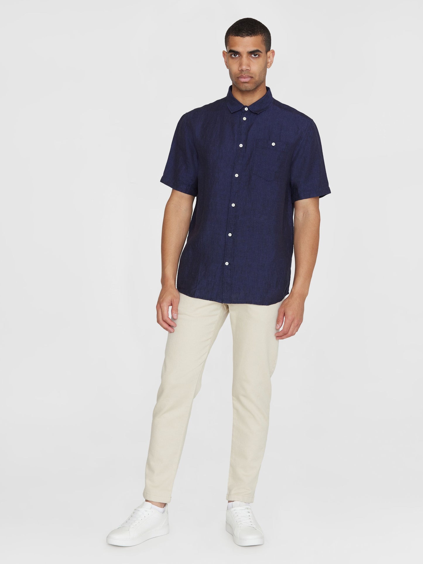 Regular Linen Short Sleeve Shirt