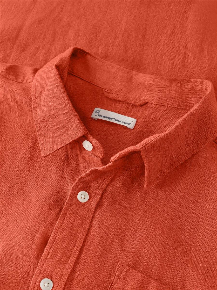 Regular Linen Short Sleeve Shirt