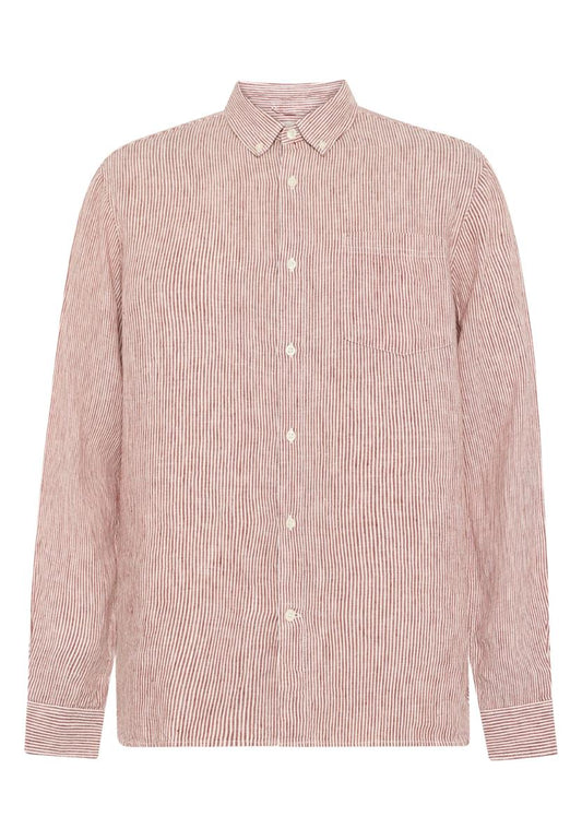Regular Striped Linen Shirt