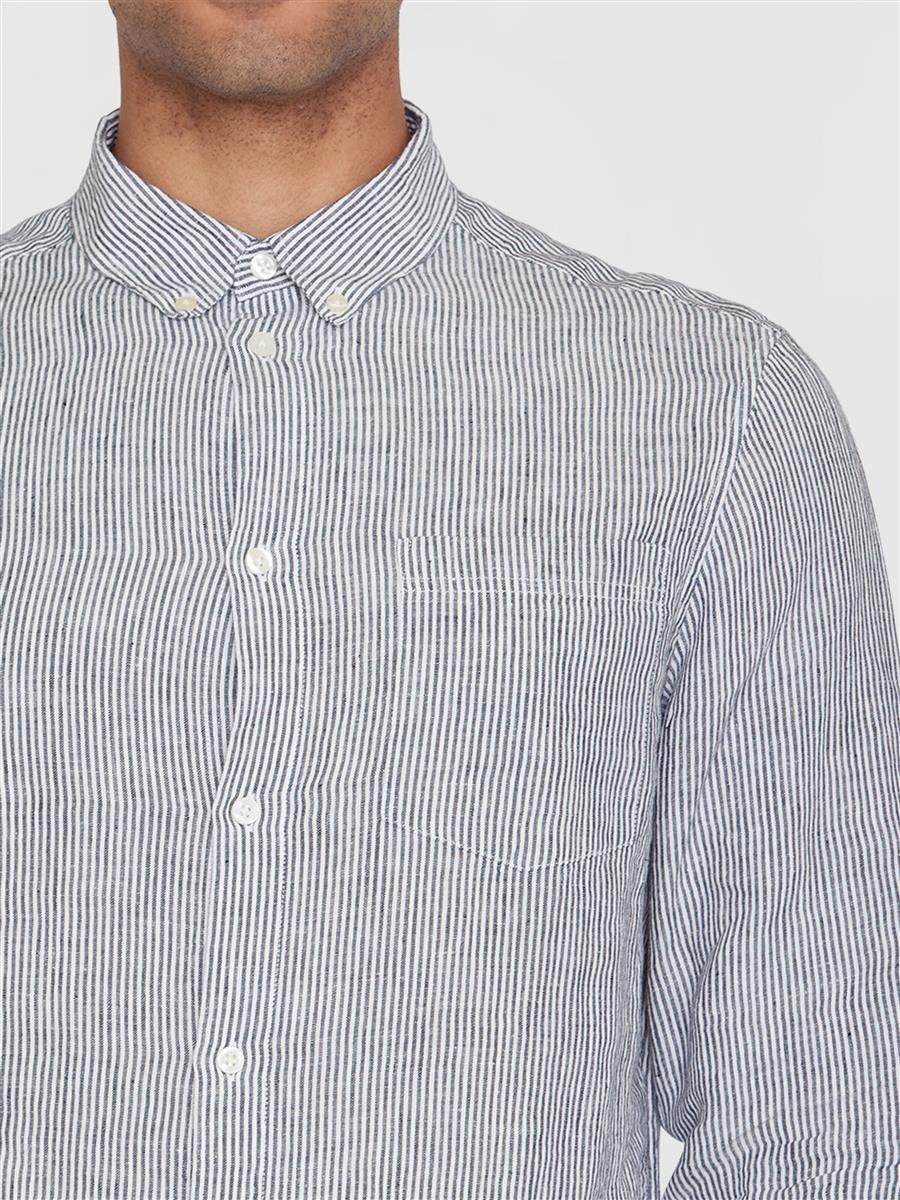 Regular Striped Linen Shirt