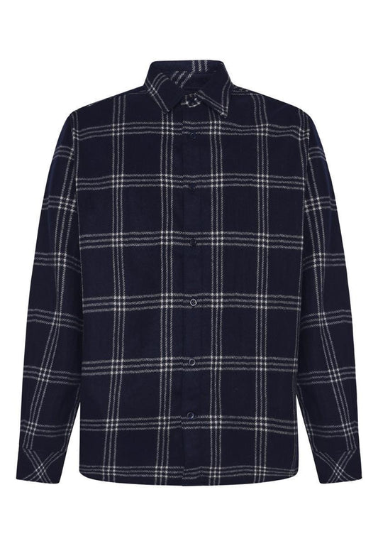 Merino Wool Checked Shirt - Marlowe nature