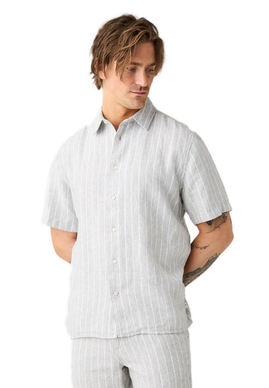 Organic Linen Striped Shirt