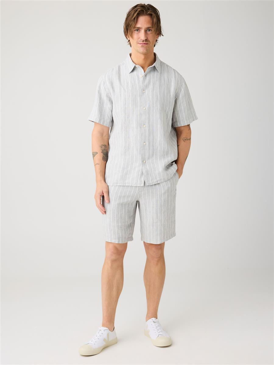 Organic Linen Striped Shirt