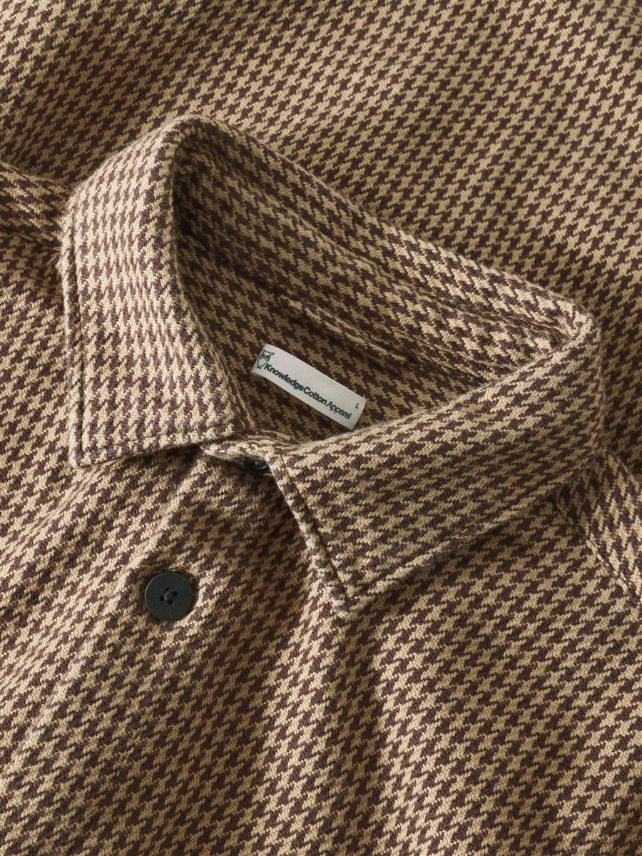 Loose Houndtooth Overshirt