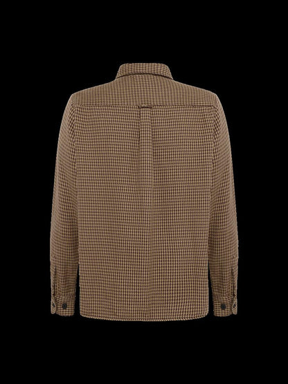 Loose Houndtooth Overshirt