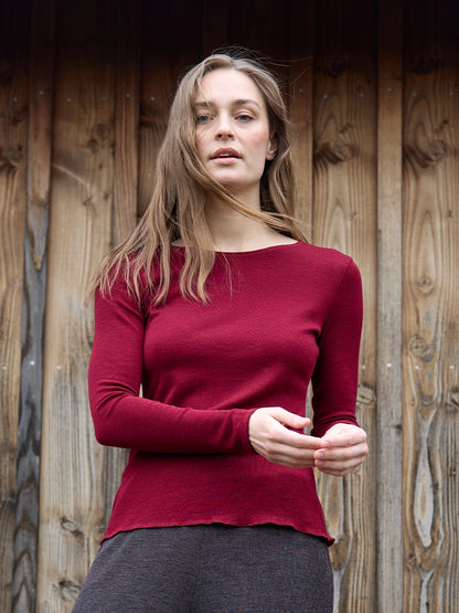 Shirt Wolle Plain