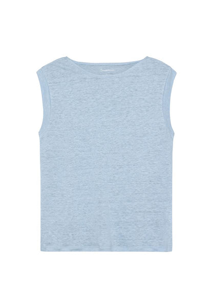 Loose Fold Up Linen T-Shirt