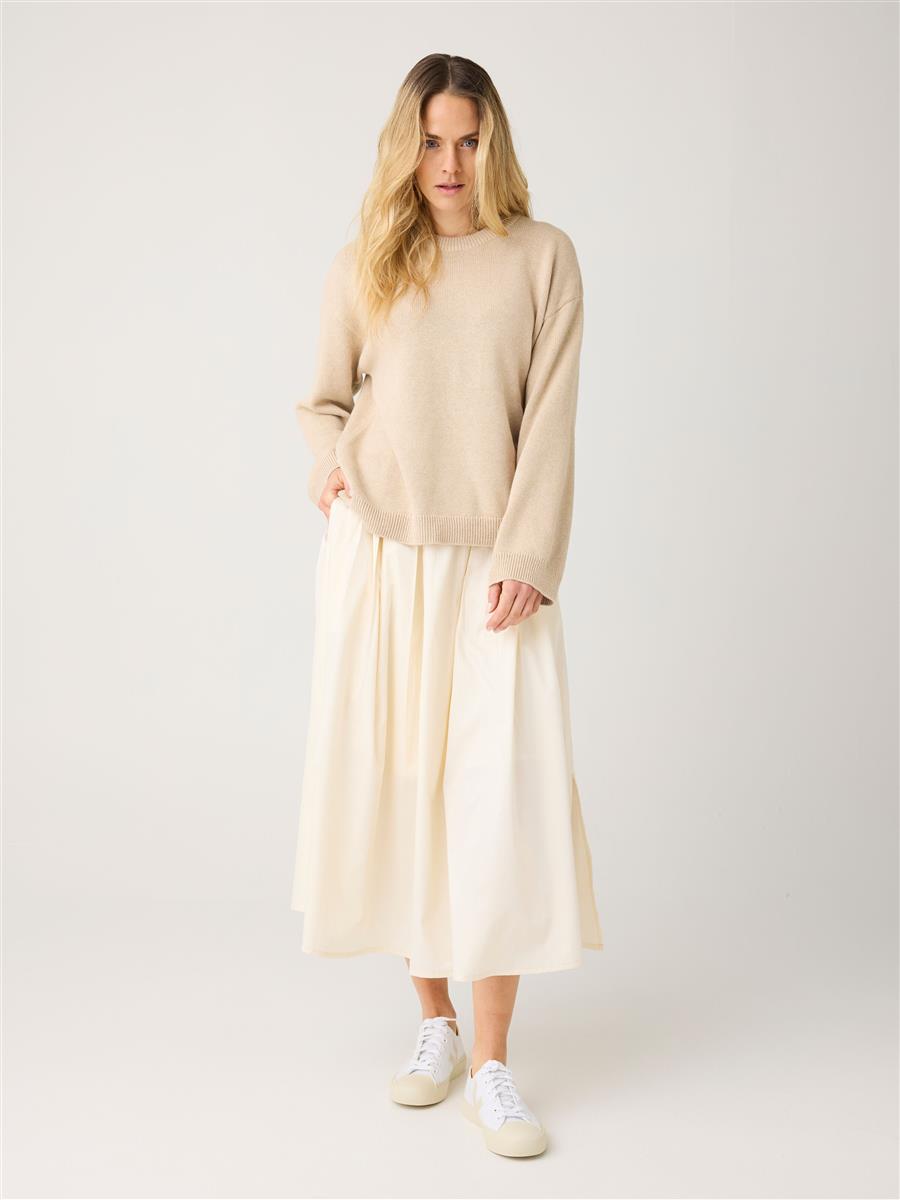 Organic Cotton Pleated Skirt
