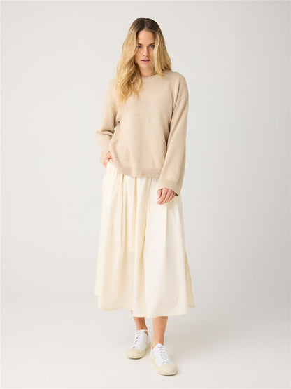 Organic Cotton Pleated Skirt