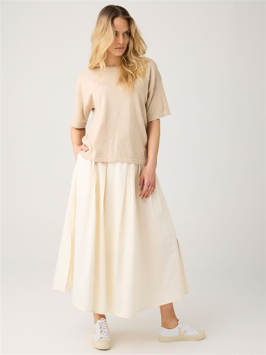 Organic Cotton Pleated Skirt