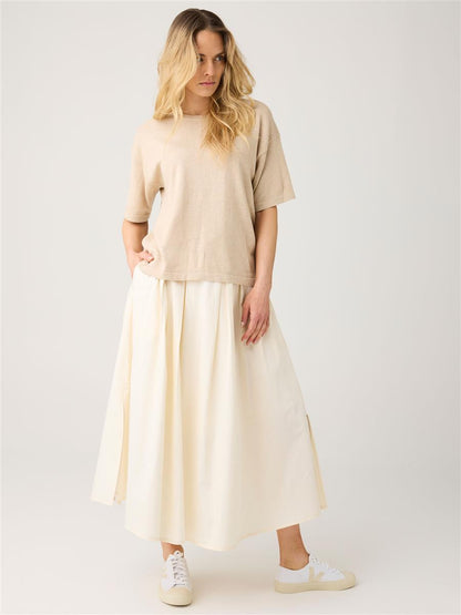 Organic Cotton Pleated Skirt