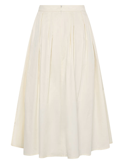 Organic Cotton Pleated Skirt